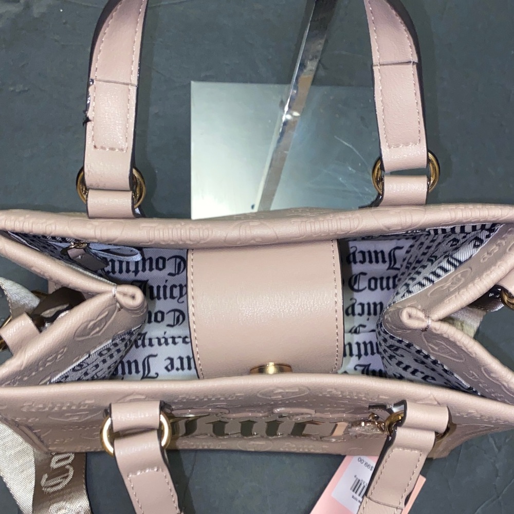 NWT. Juicy Couture Beige Upgrade U Mini Tote - Picture 15 of 15